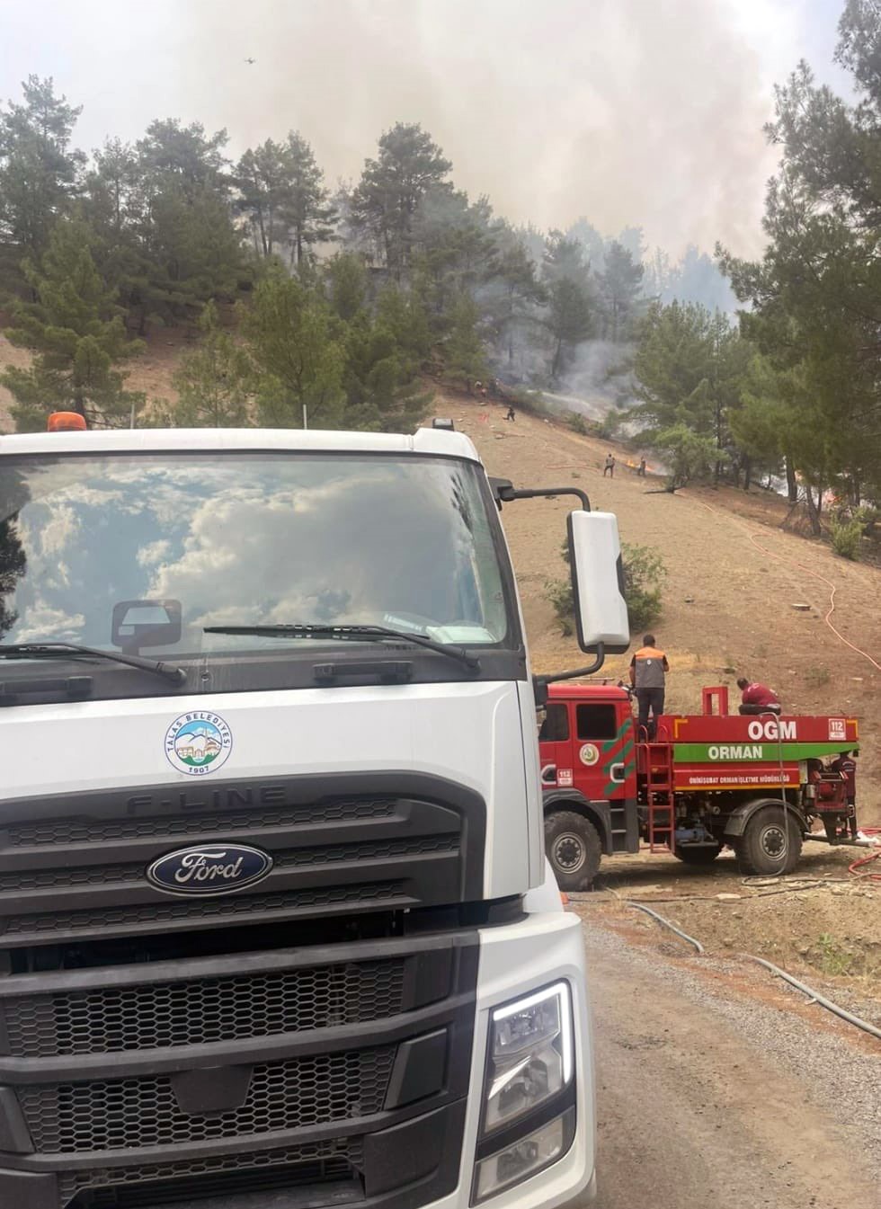 Talas Belediyesi’nden Kahramanmaraş’taki yangına destek