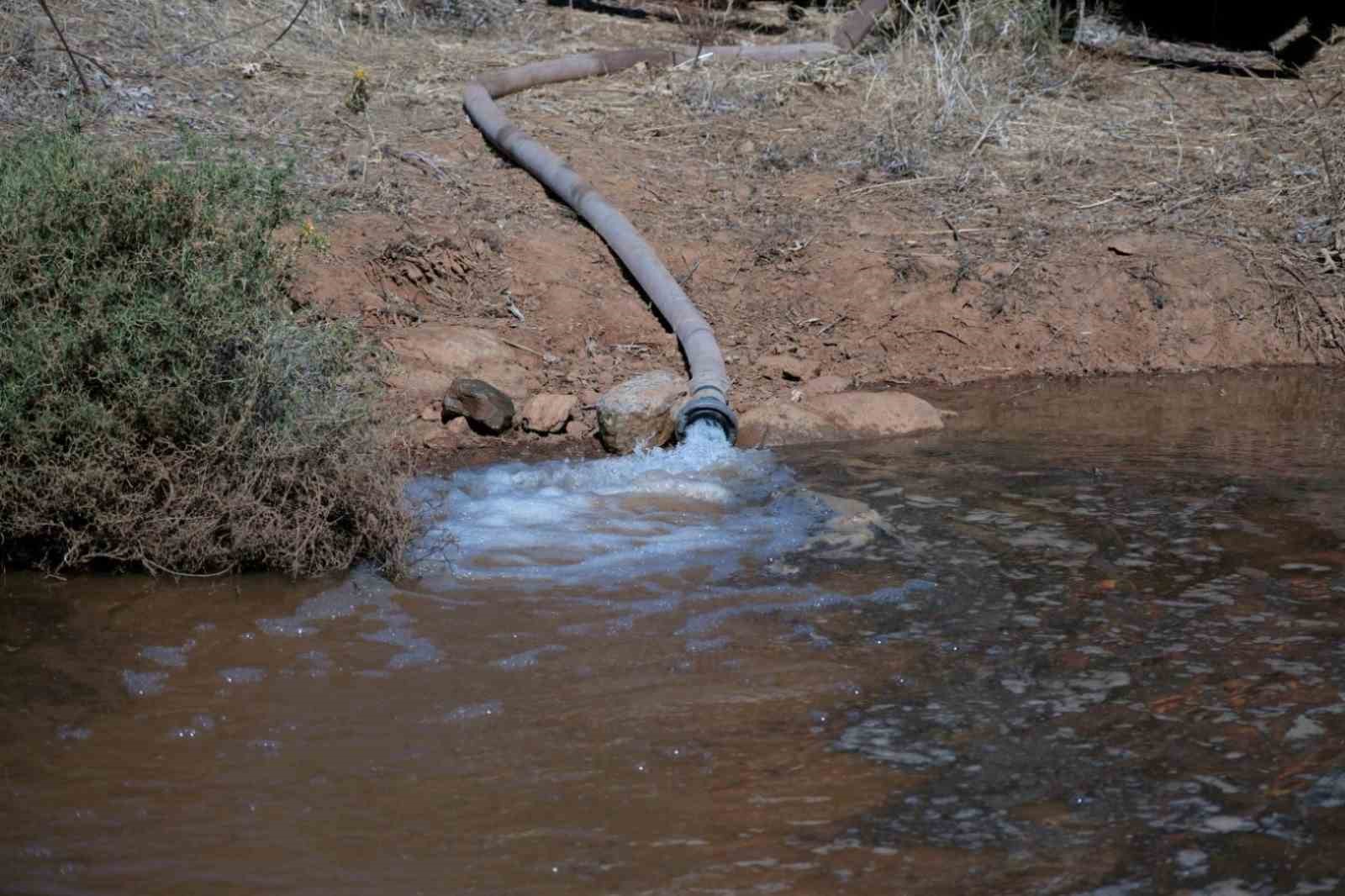 Bodrum’da göletlere su takviyesi yapıldı