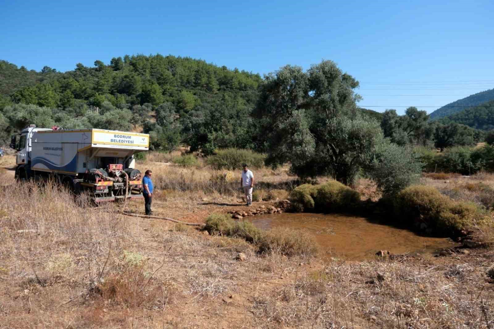 Bodrum&rsquo;da g&ouml;letlere su takviyesi yapıldı
