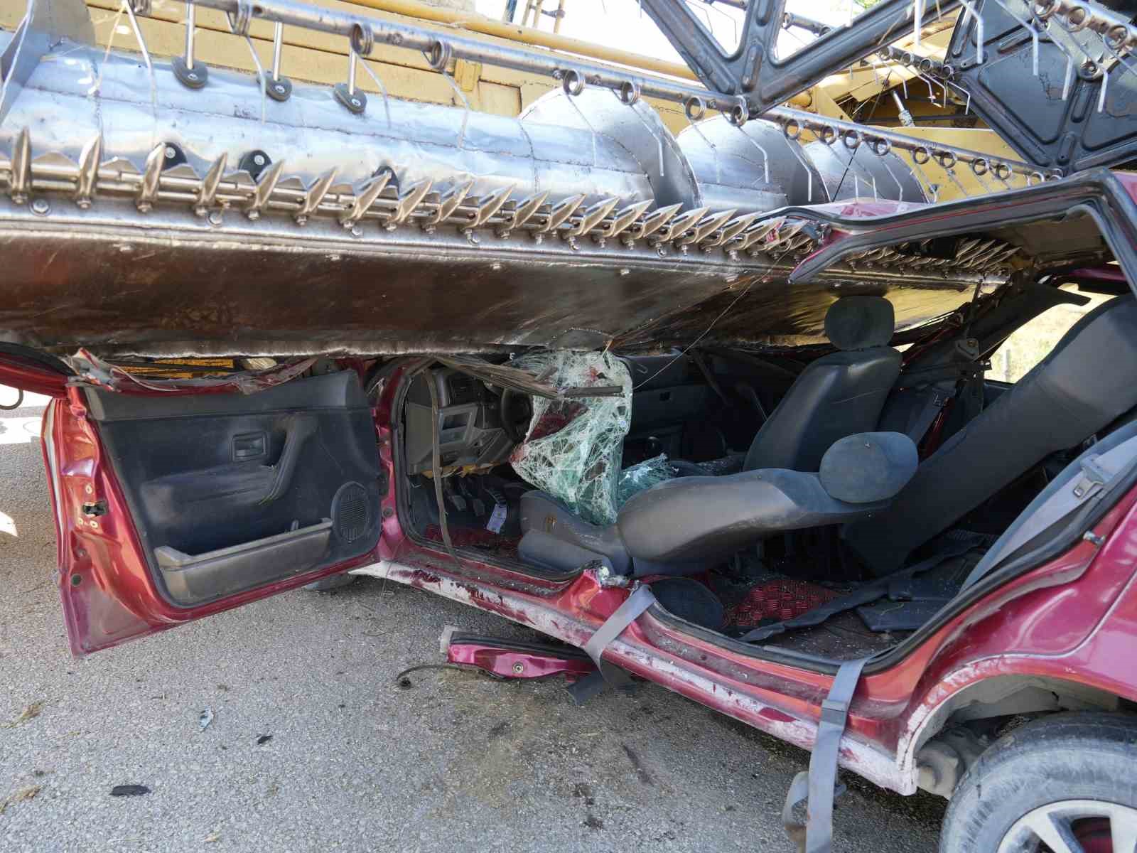 1 kişinin öldüğü kazayla ilgili biçerdöver sürücüsü tutuklandı