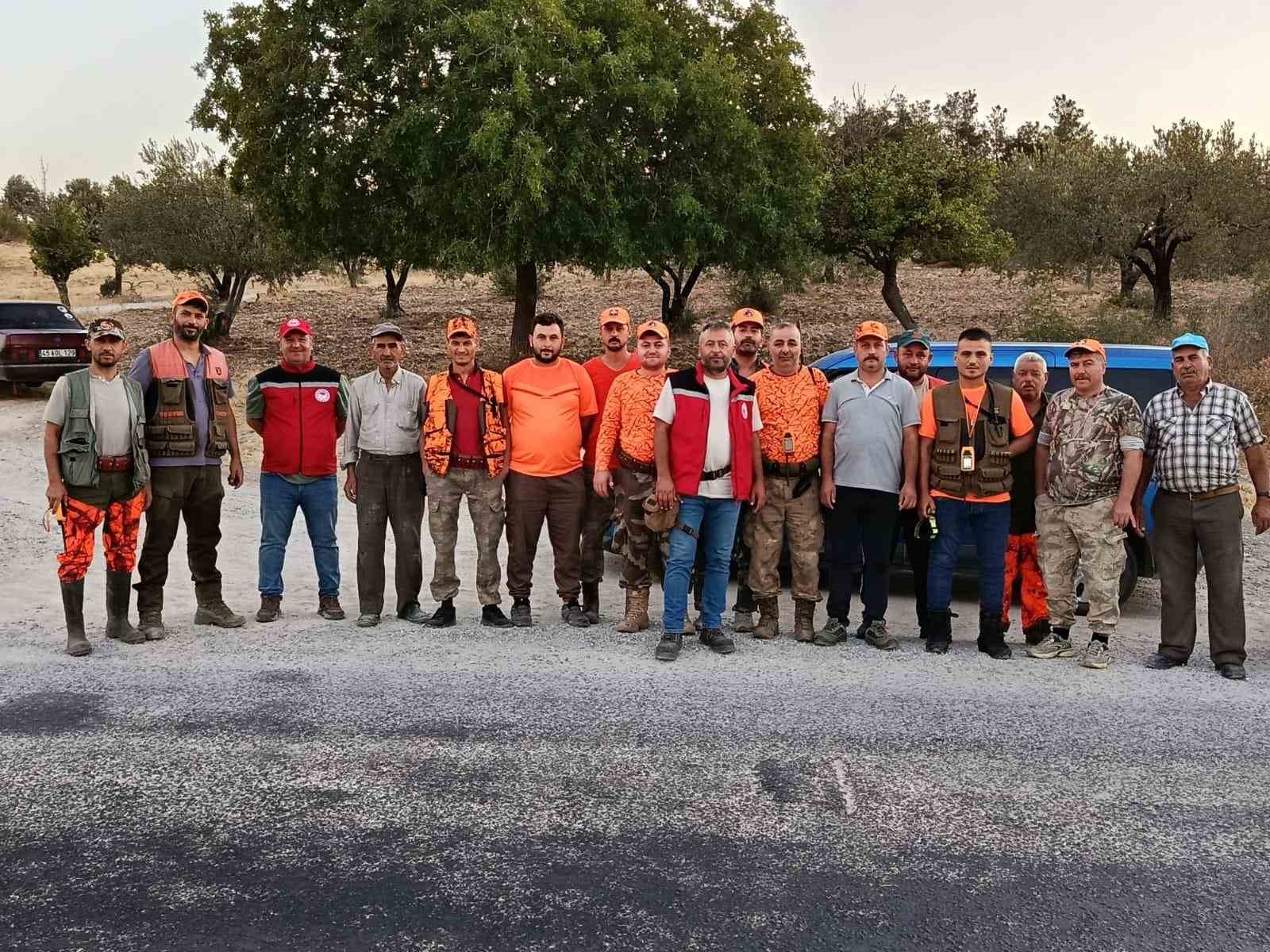 Soma’da yaban domuzu sürek avı başarıyla tamamlandı