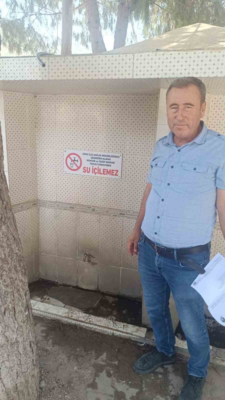 S&ouml;ke&rsquo;de bazı halk &ccedil;eşmelerine "Su i&ccedil;ilemez" uyarısı
