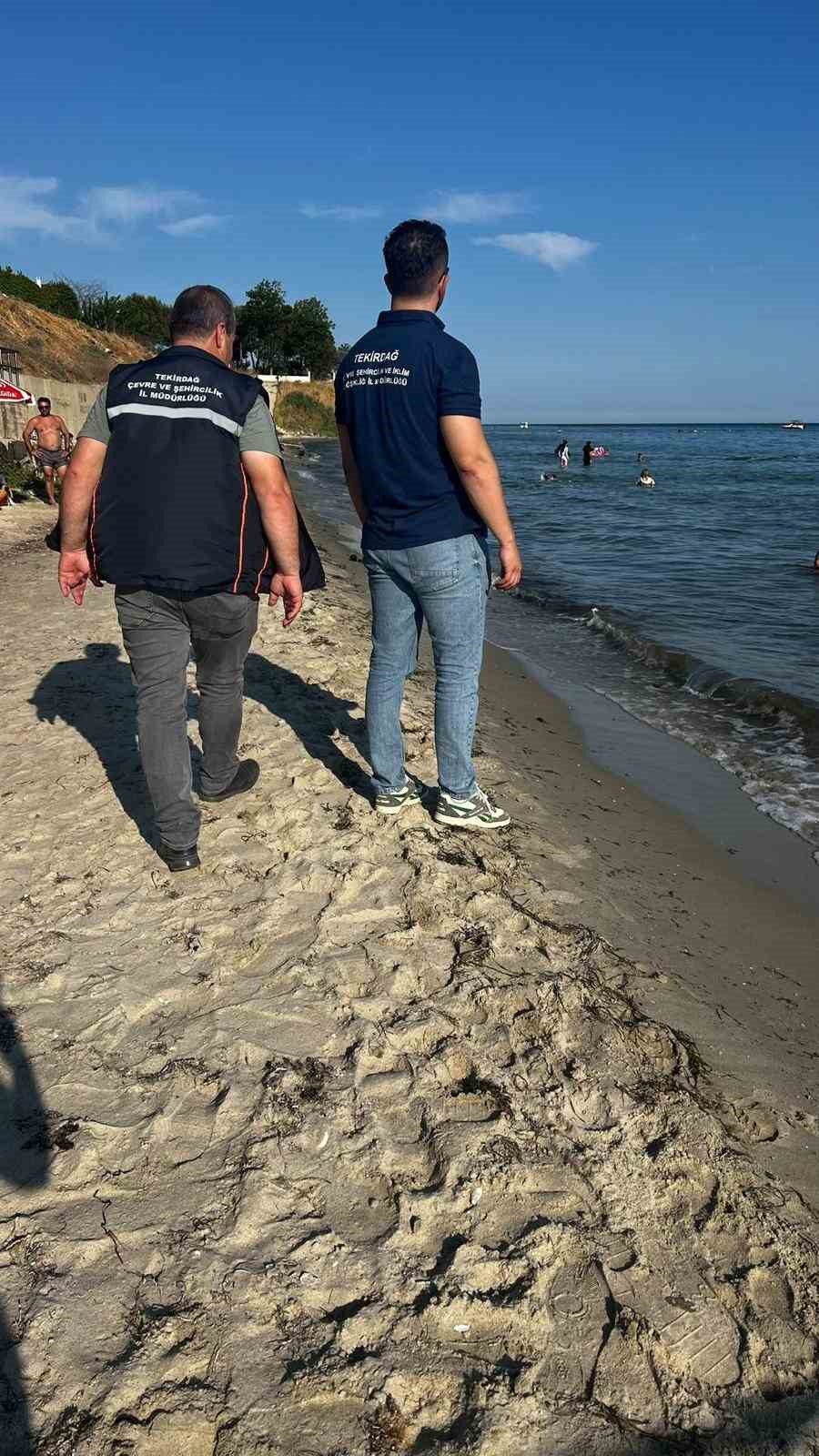 Marmaraereğlisi’nde sahile atık su denetimi yapıldı