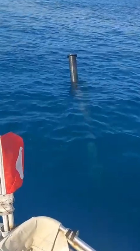 Gazipaşa Selinus Sahili kıyısında 500 metrelik boru bulundu