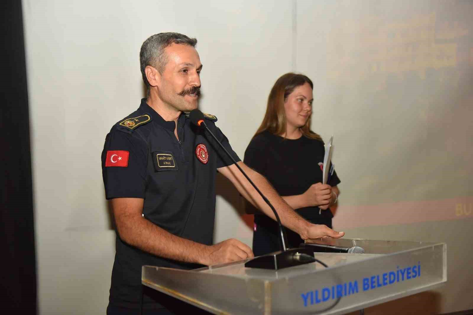 Yıldırım Belediyesin’den yangın eğitimi