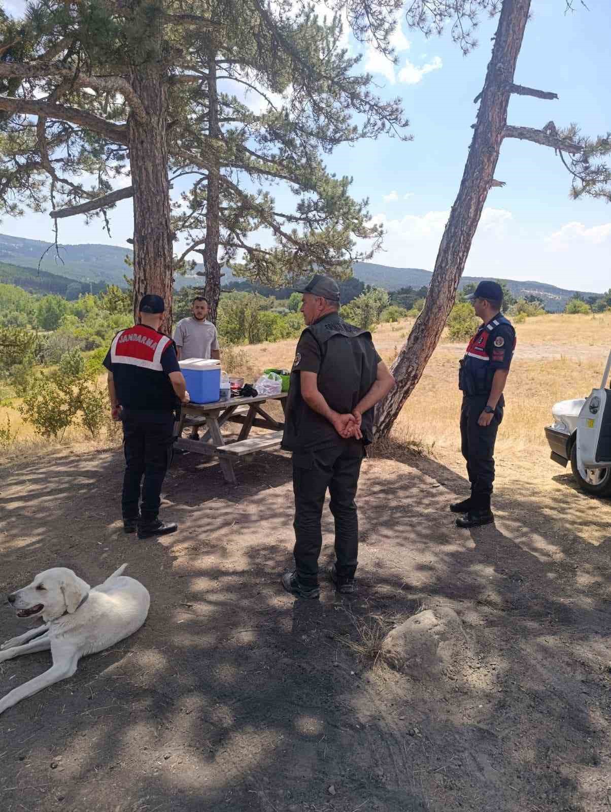 Beypazarı’nda orman yangınına karşı mücadele