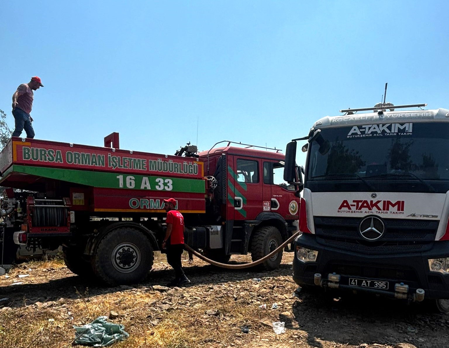 Kocaeli’den Bursa’daki orman yangınına söndürme desteği
