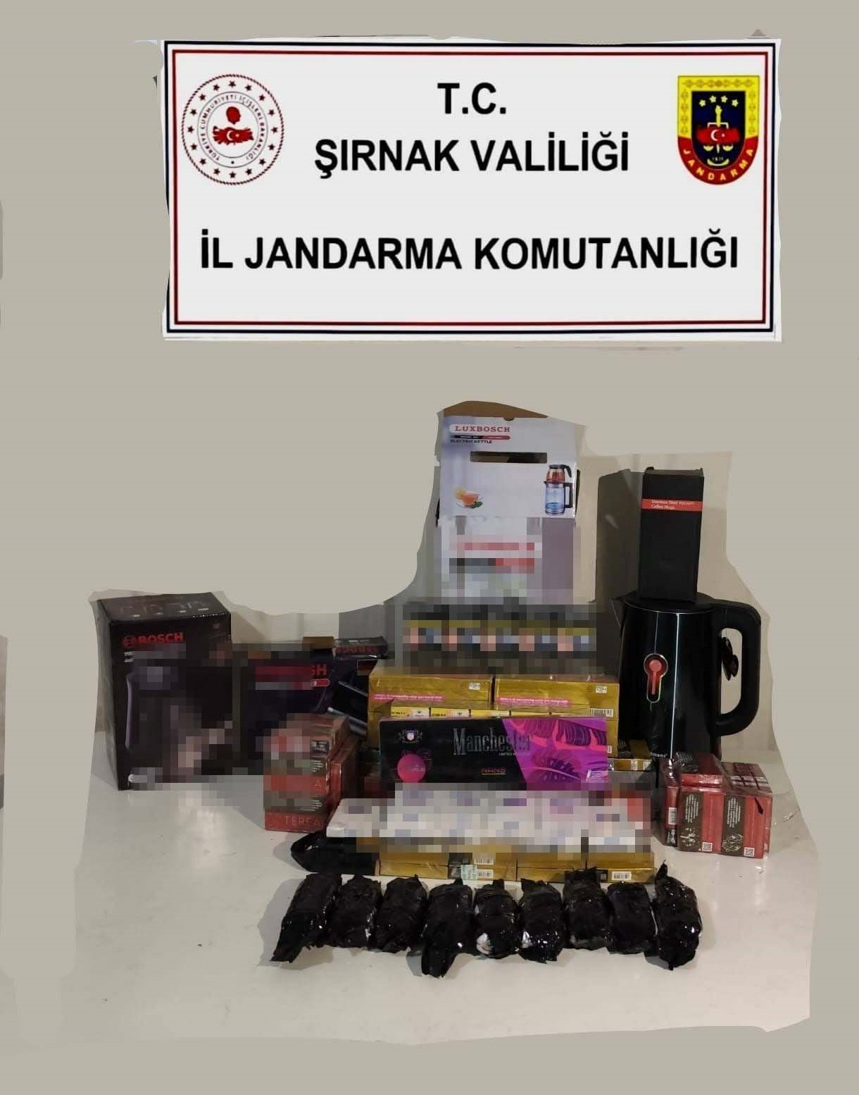 Şırnak’ta jandarmadan mali, narkotik ve kaçakçılık operasyonu