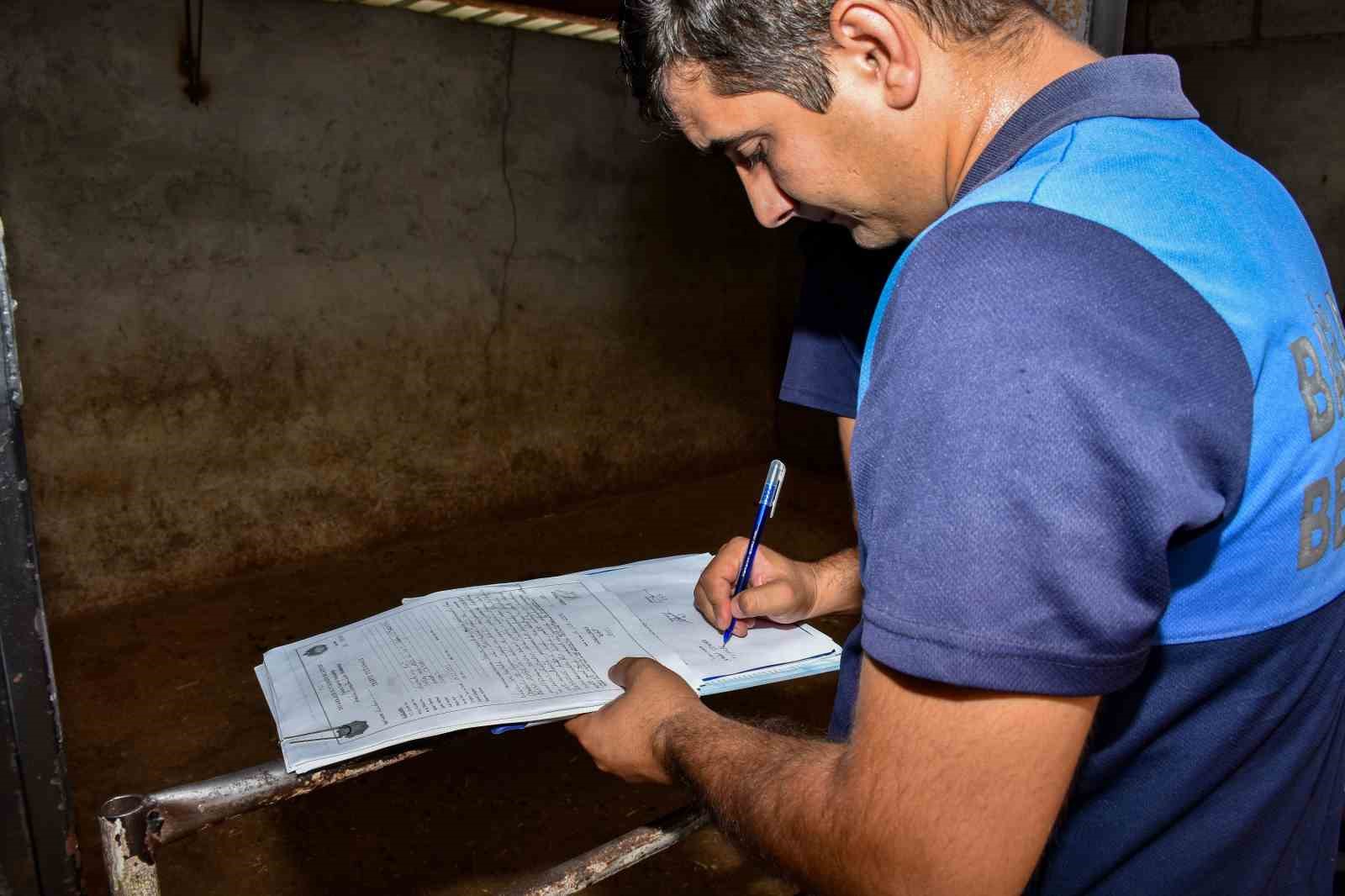 Ruhsatsız hayvan satışı ve kesimi yapan yerler m&uuml;h&uuml;rlendi
