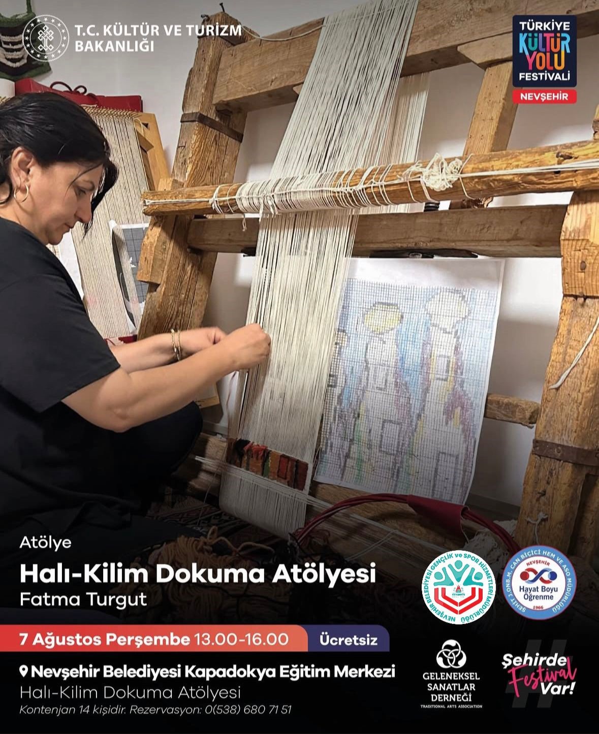 Halı - kilim dokuma atölyesinde kültürel etkinlik