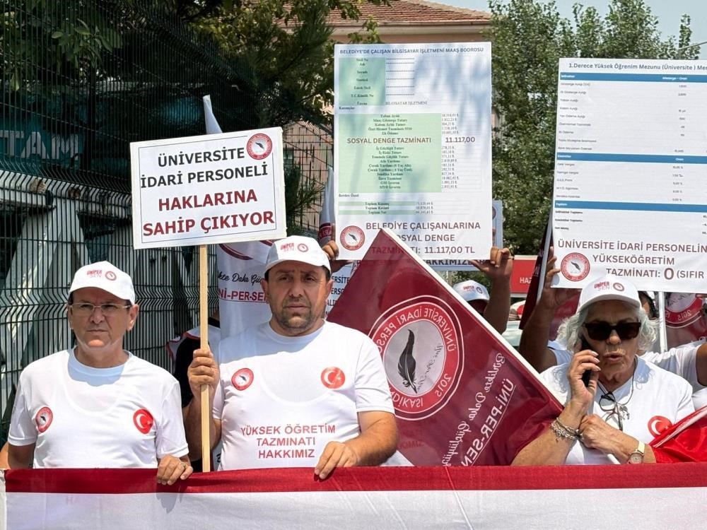 AD&Uuml;&rsquo;deki adaletsizliğin giderilmesi i&ccedil;in Ankara&rsquo;da eyleme katıldılar
