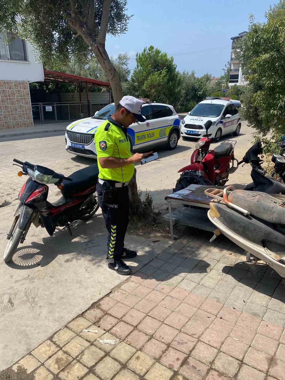 Gazipaşa&rsquo;da motosiklet tamir ve yedek par&ccedil;a satışı yapan iş yerleri denetlendi
