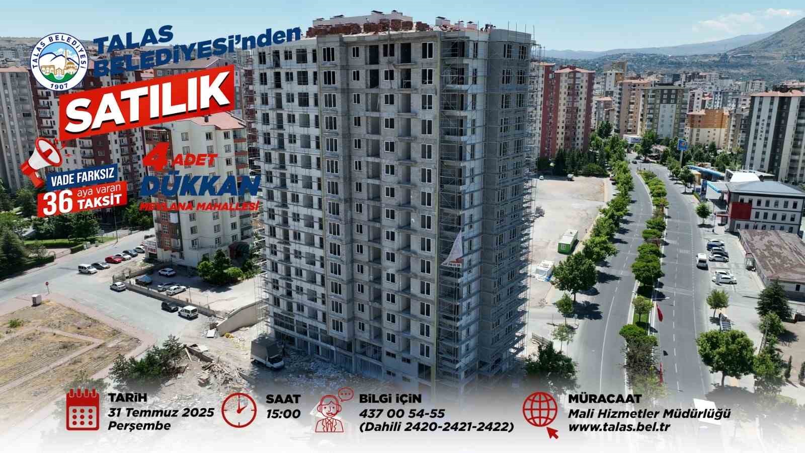 Talas’ta büyük yatırım fırsatı için sayılı saatler