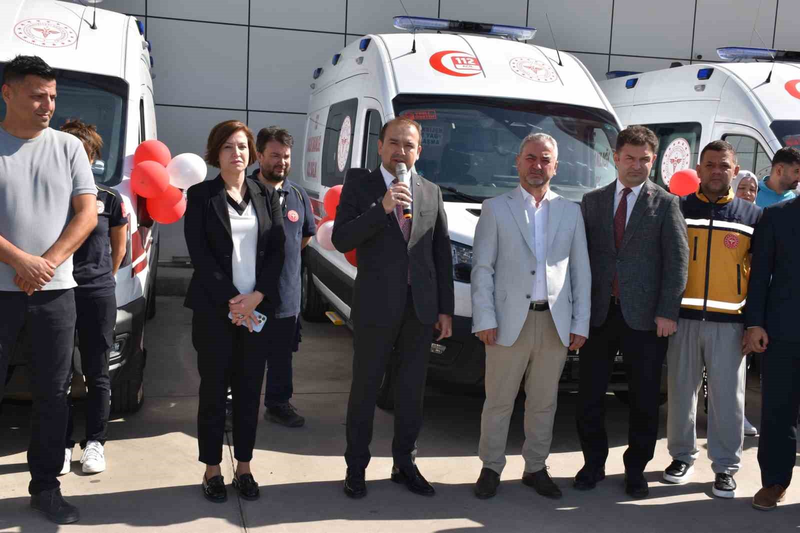 Aydın&rsquo;da 3 yeni ambulans sağlık filosuna katıldı
