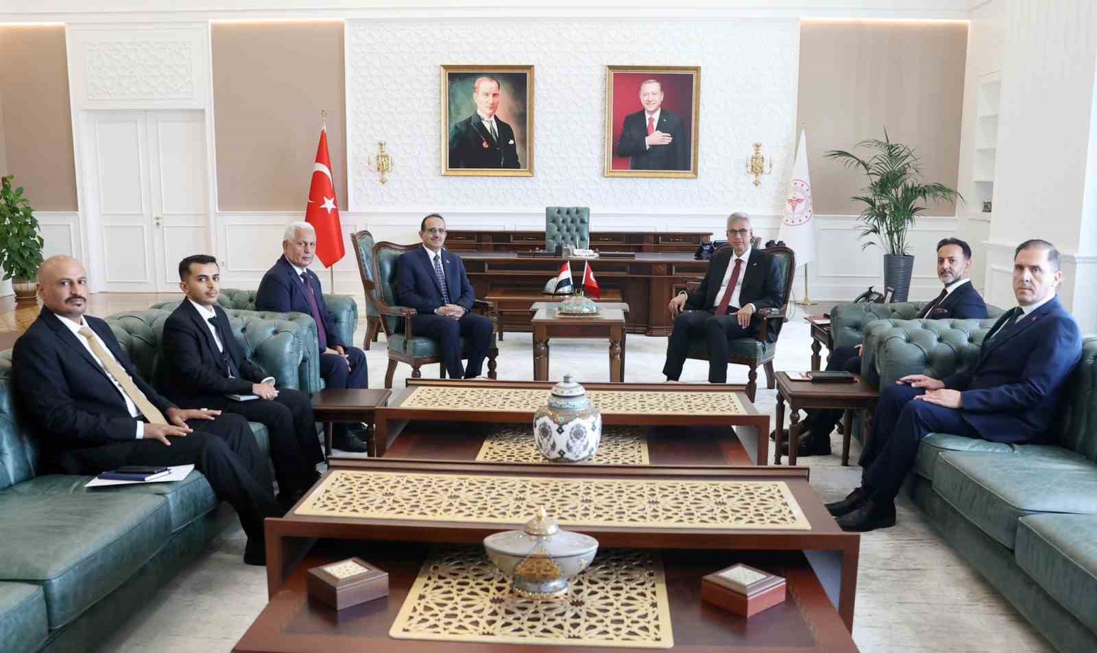 Bakan Memişoğlu, Yemen Sağlık Bakanı Bahaibah ile g&ouml;r&uuml;şt&uuml;
