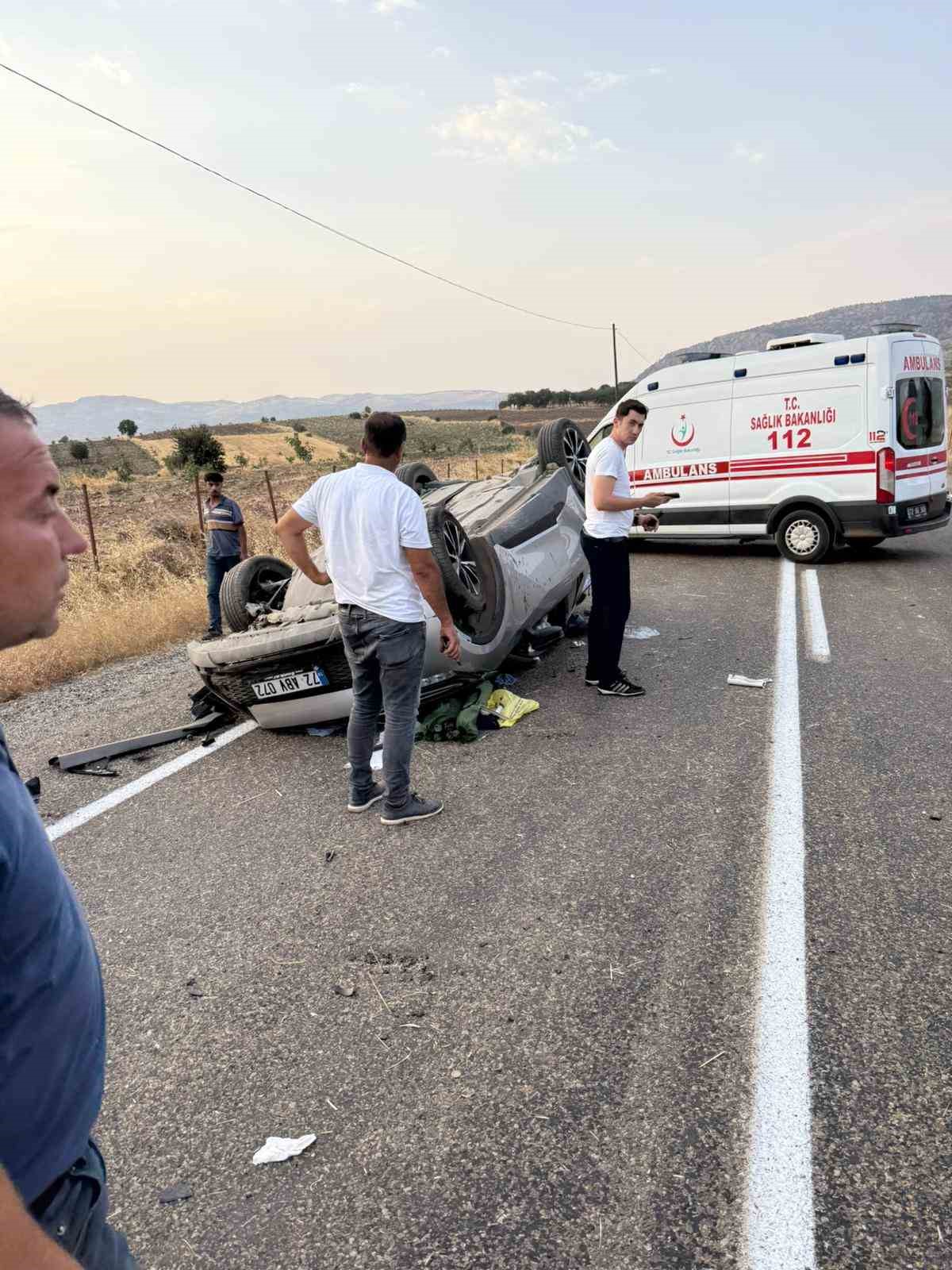 Batman’da takla atan otomobilin sürücüsü ağır yaralandı