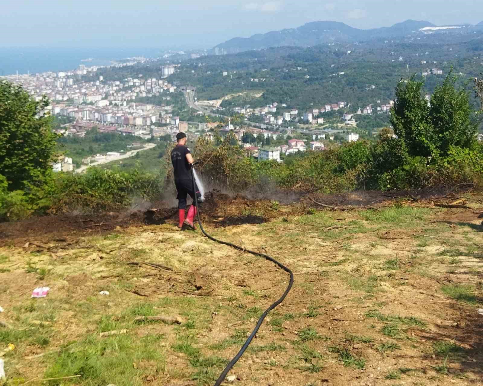 Ordu&rsquo;da bah&ccedil;e yangını hızlı m&uuml;dahaleyle s&ouml;nd&uuml;r&uuml;ld&uuml;
