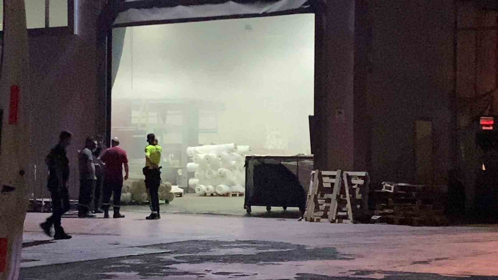 Bursa’da tekstil fabrikasında yangın