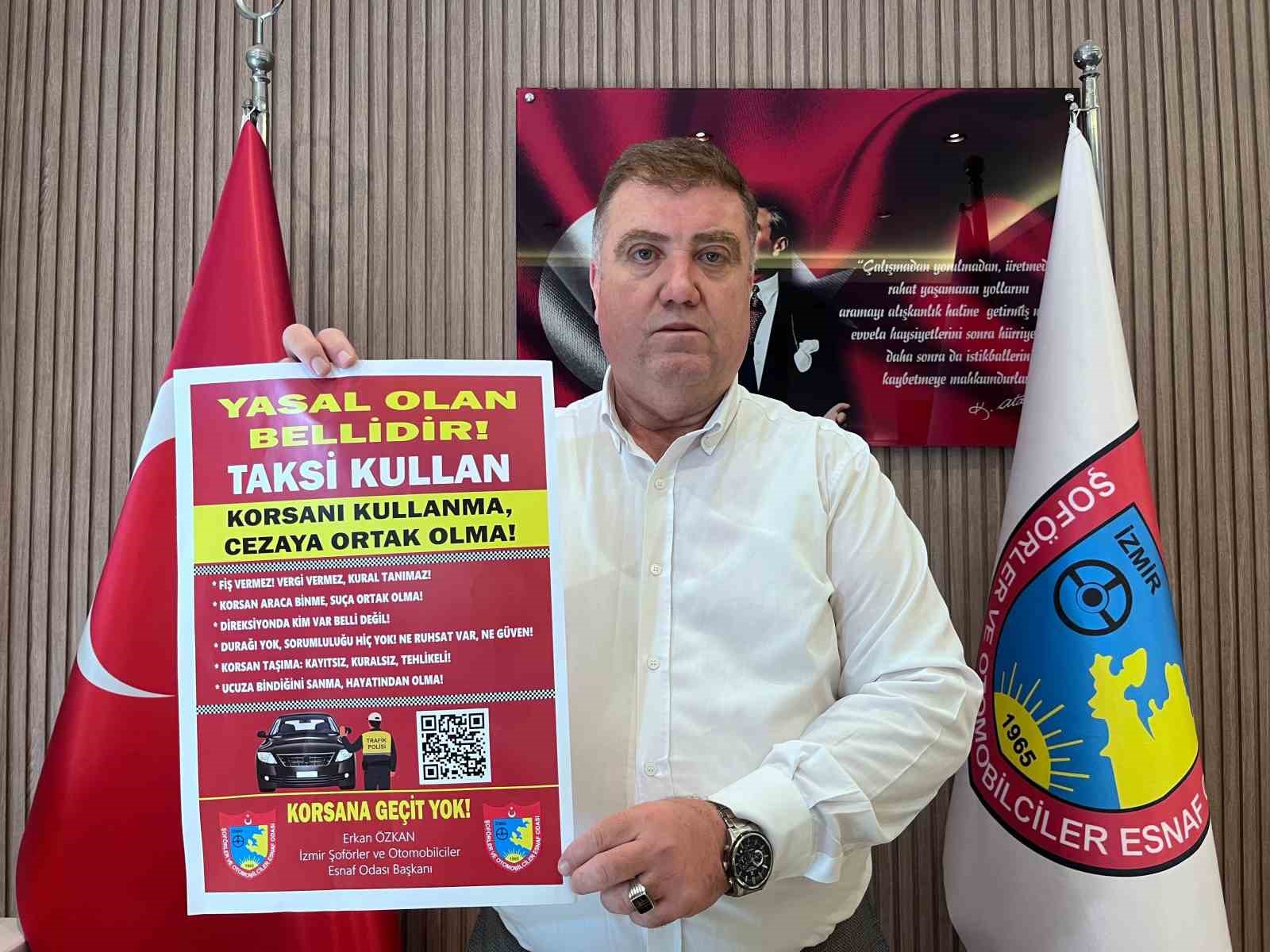 Korsan taksiye karşı İzmir ayakta
