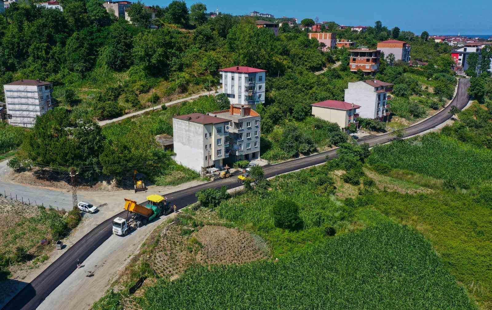 Ordu’da sıcak asfalt çalışmaları sürüyor