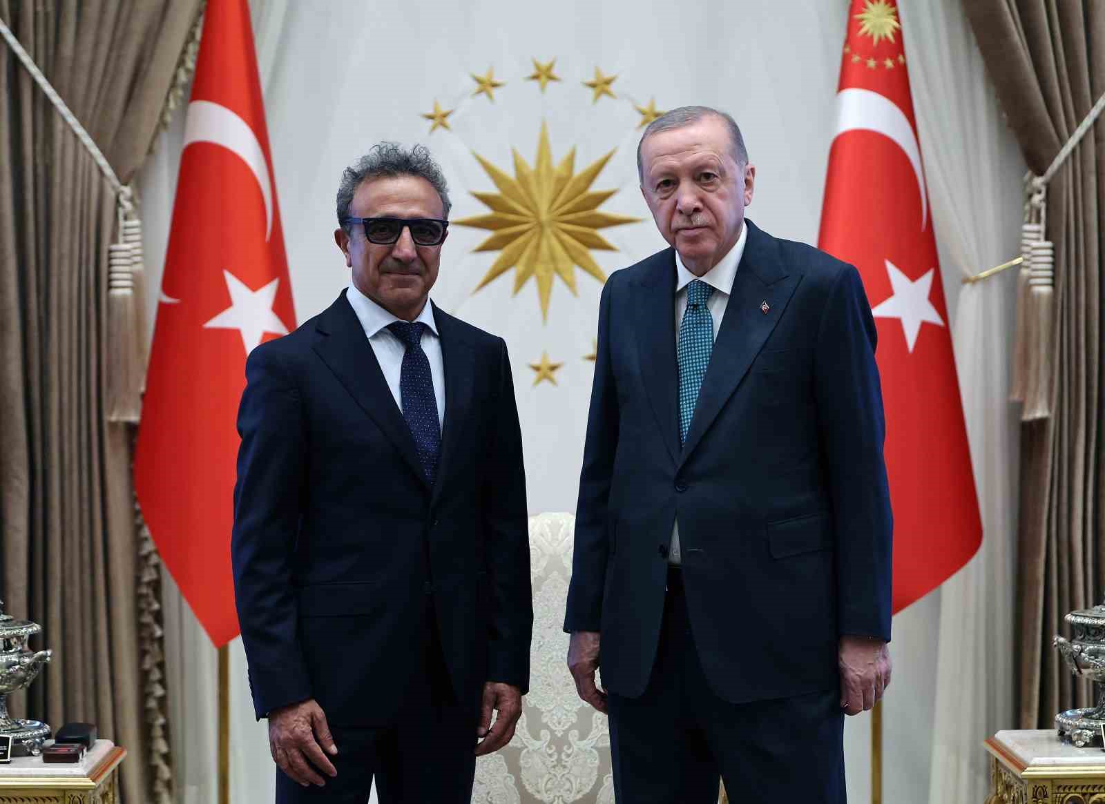 Cumhurbaşkanı Erdoğan, Hamdi Ulukaya’yı kabul etti
