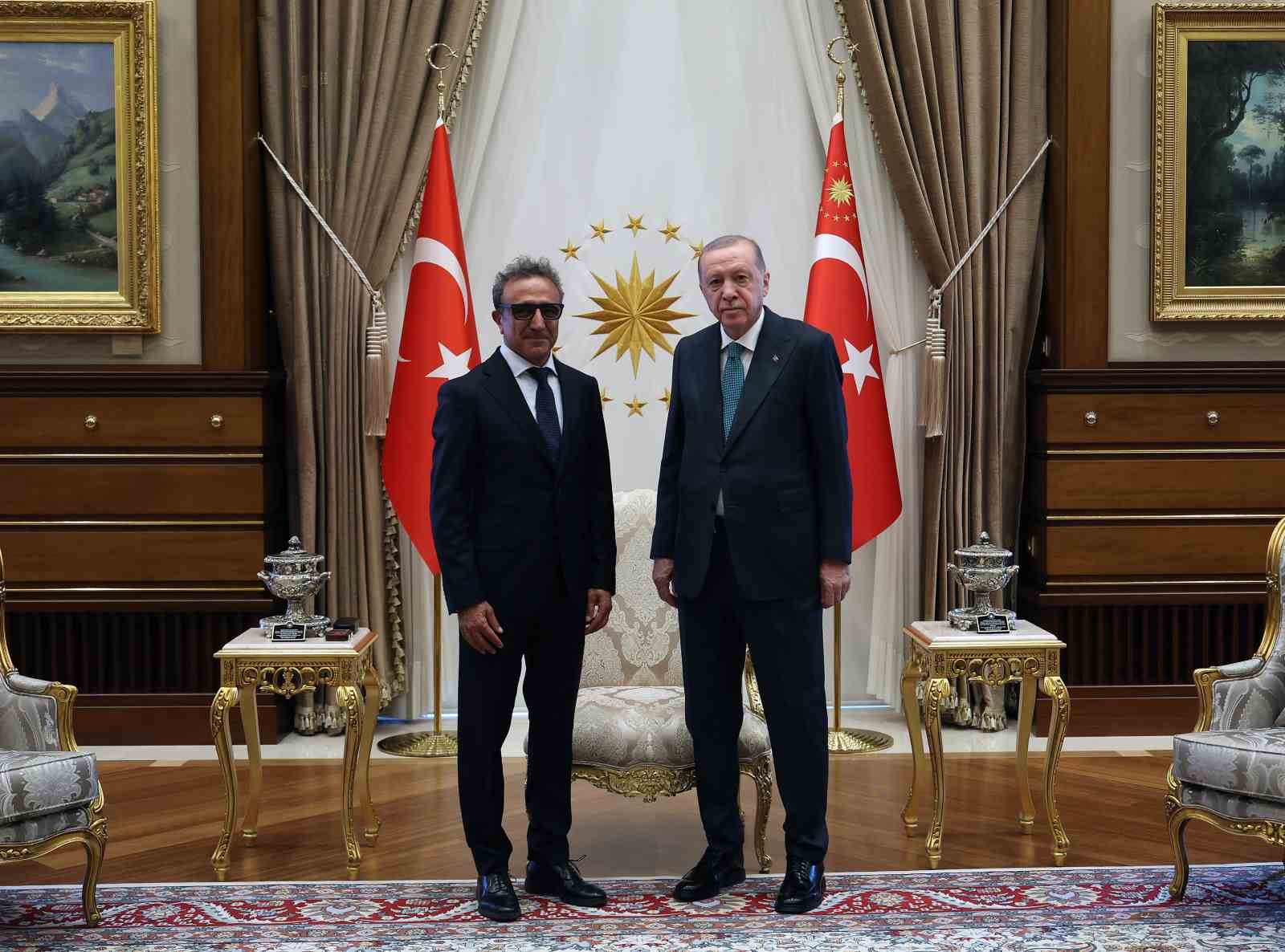 Cumhurbaşkanı Erdoğan, Hamdi Ulukaya’yı kabul etti
