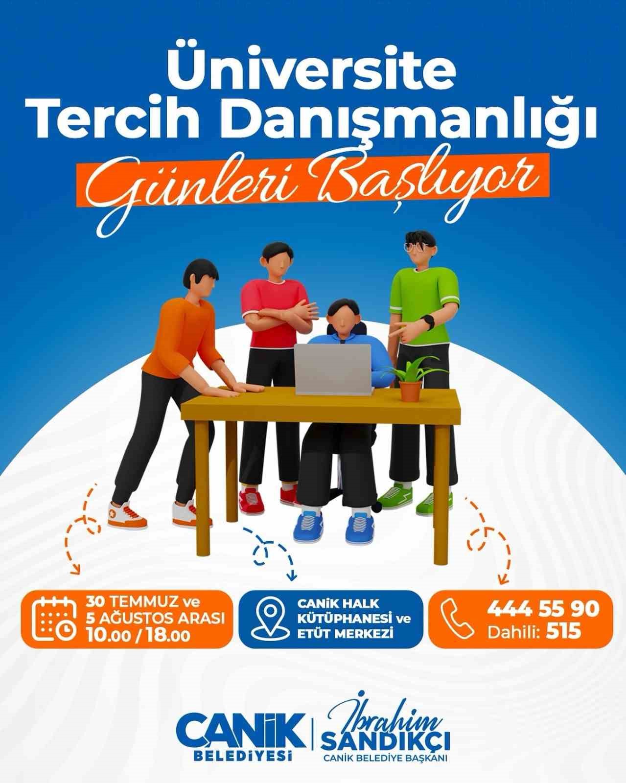 Canik&rsquo;ten gen&ccedil;lere &rsquo;tercih&rsquo; desteği
