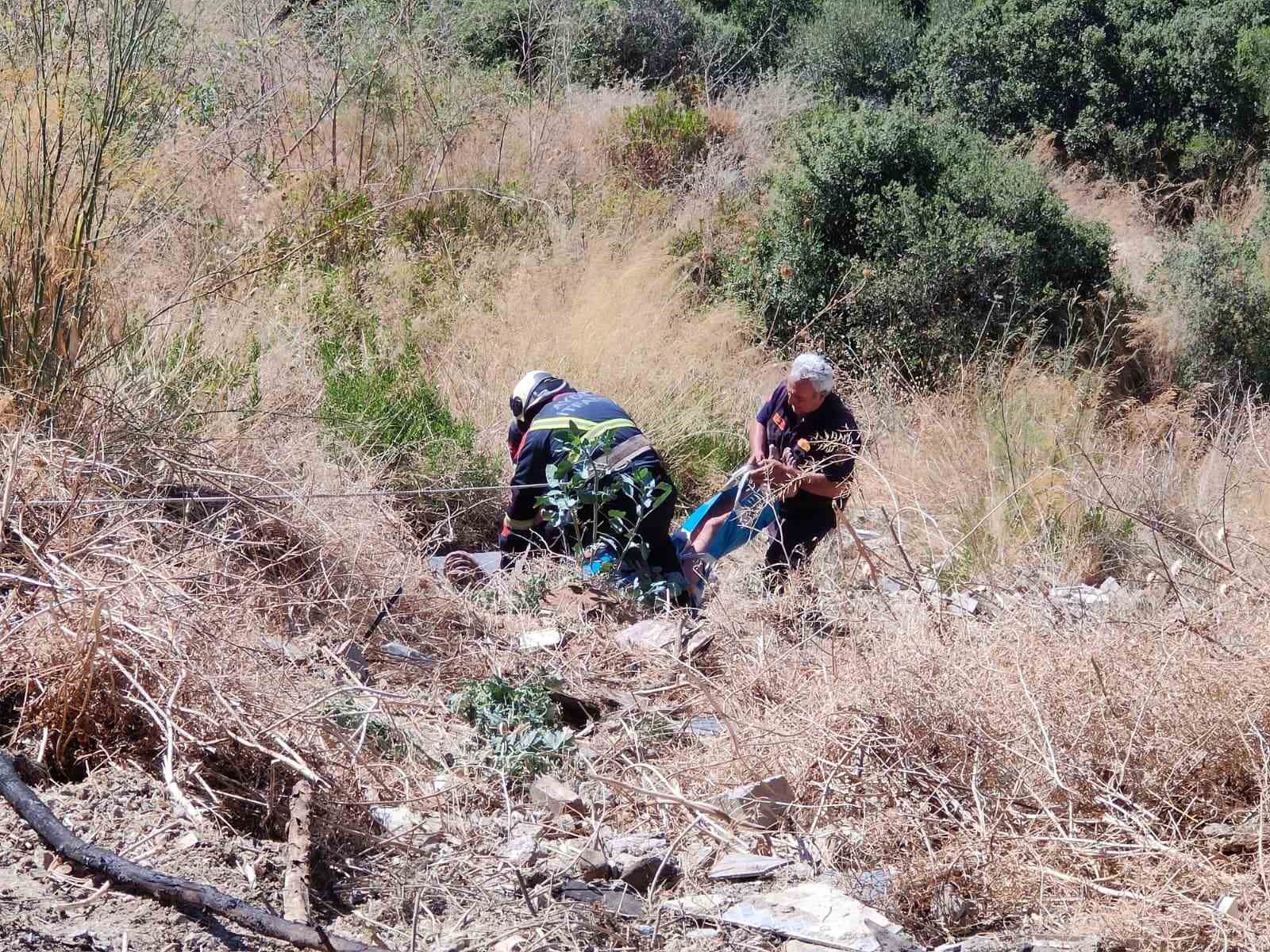 Patlıcan k&ouml;zlerken u&ccedil;urumdan yuvarlandı
