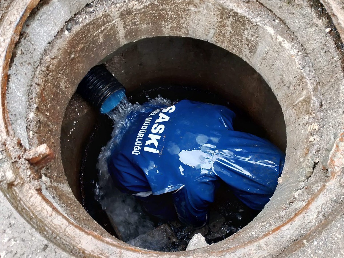 SASKİ’den haftalık altyapı mesaisi: 232 arıza giderildi, 823 metre hat temizlendi