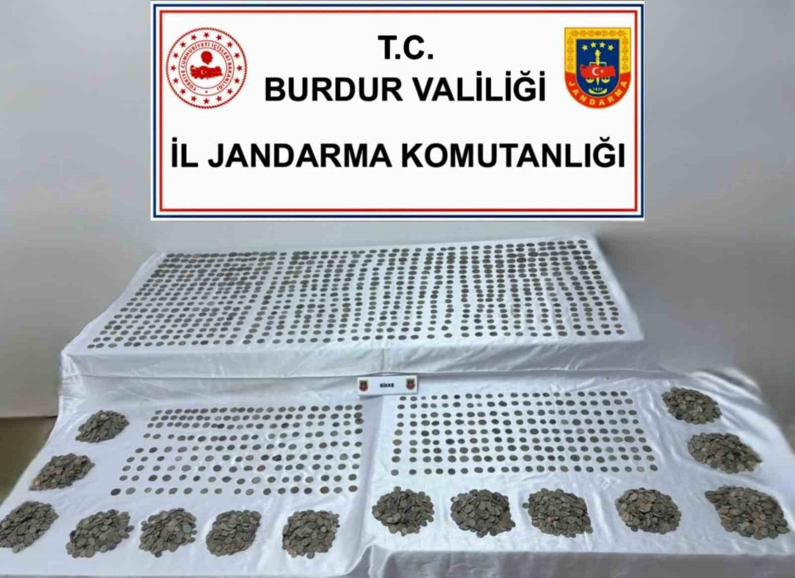 Burdur’da 6 bin 310 sikke ele geçirildi