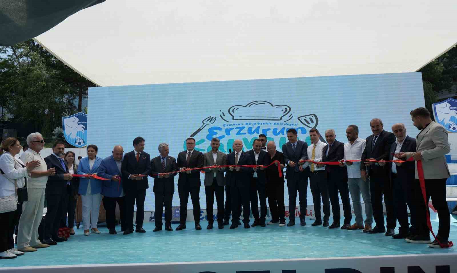 Erzurum Kahvaltı Festivali renkli görüntülere sahne oldu
