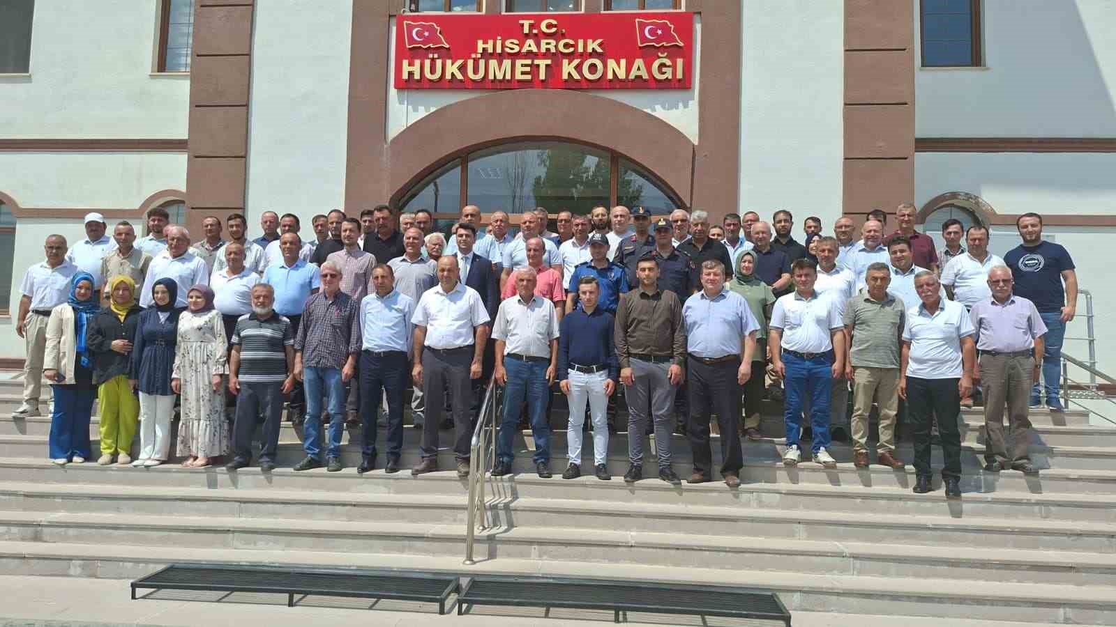 Kaymakam Muhammet Samet Bahar Hisarcık’a veda etti