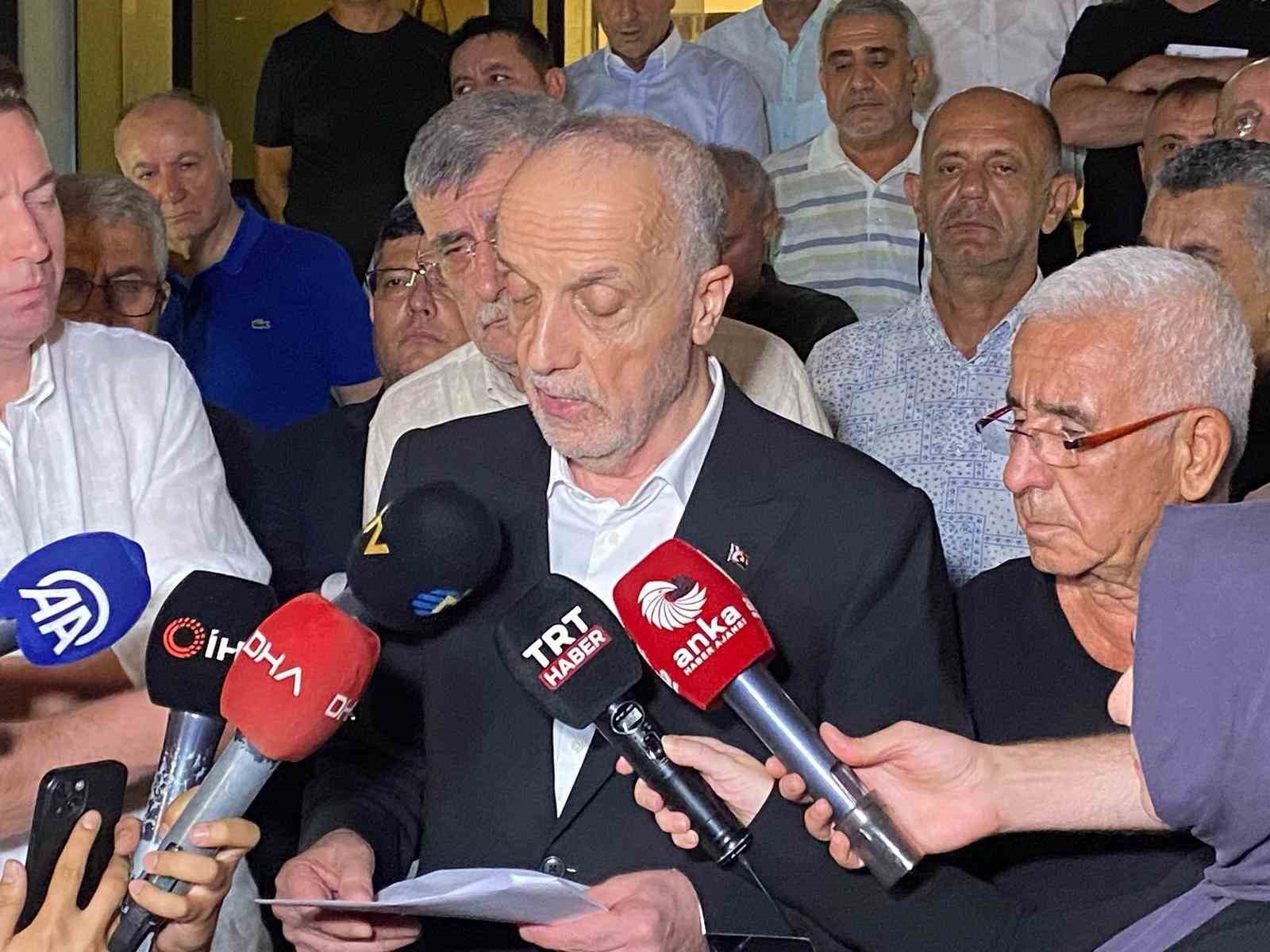 TÜRK-İŞ Genel Başkanı Atalay, kamu işçisi için verilen son zam teklifini açıkladı