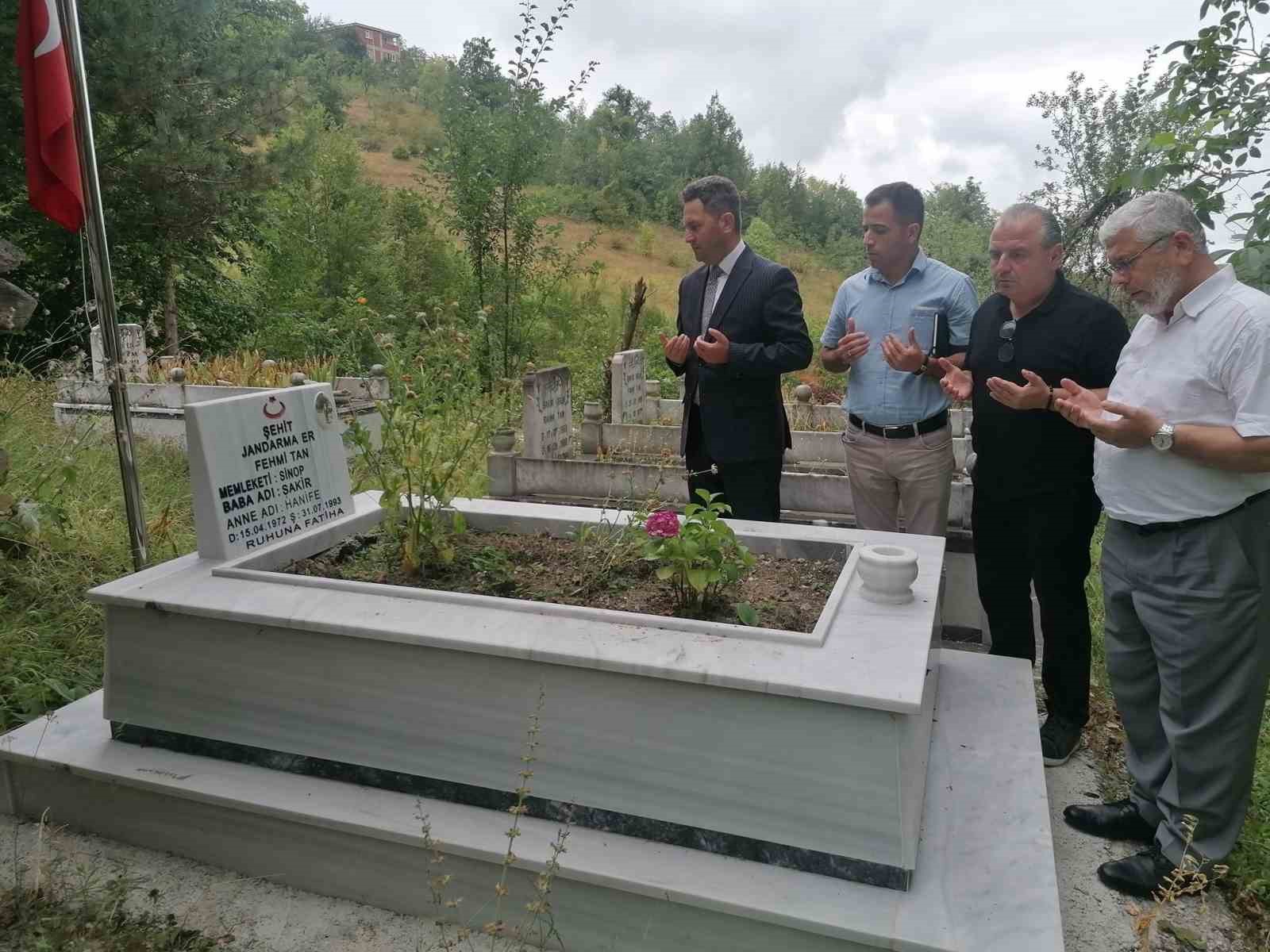 Sinop’ta şehide vefa