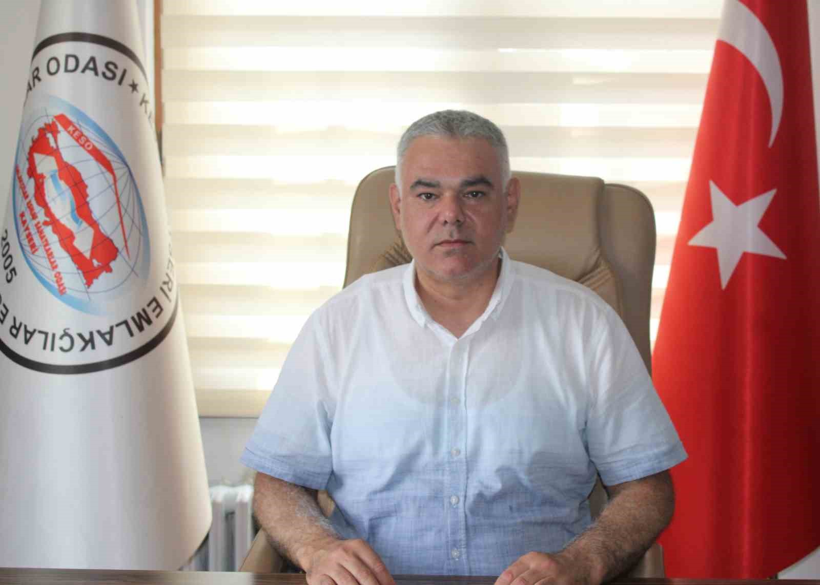 Kayseri Emlakçılar Odası Başkanı Atasoy: "Paranızı faiz yerine gayrimenkule yatırın"