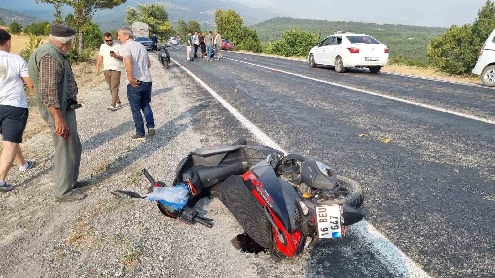 Domaniç’te motosiklet kazası: 1 yaralı