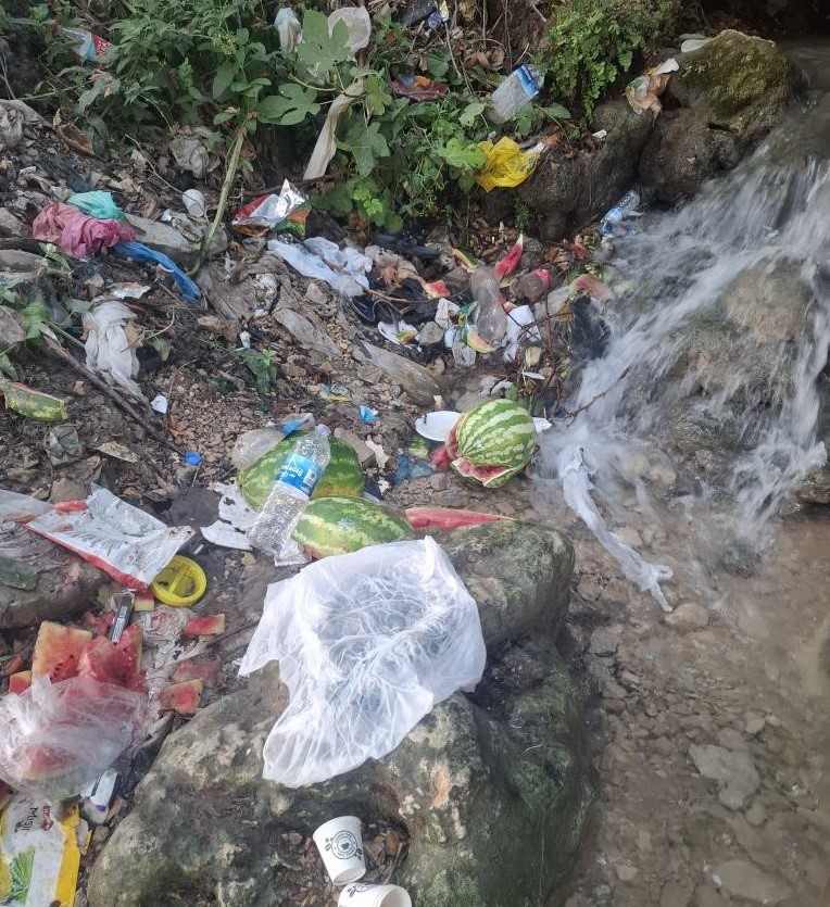 Piknik alanı çöplüğe döndü