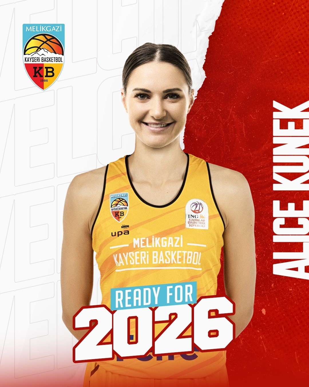 Melikgazi Kayseri, Alice Kunek kadrosuna kattı