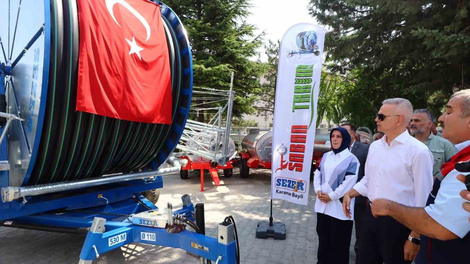Karaman’da çiftçilere makine desteği