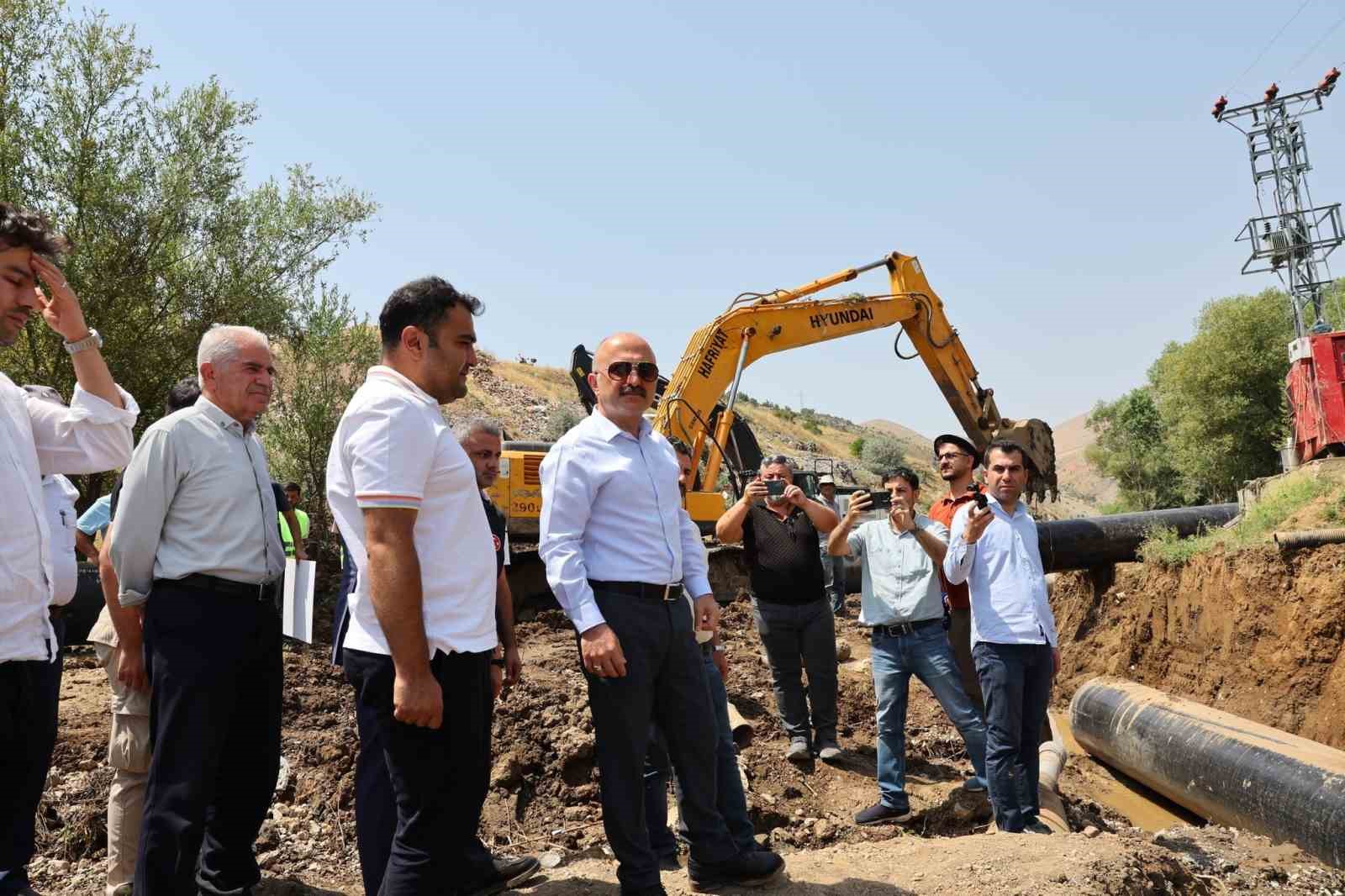 Vali Varol, Havşeri İsale Hattı&rsquo;nda incelemelerde bulundu
