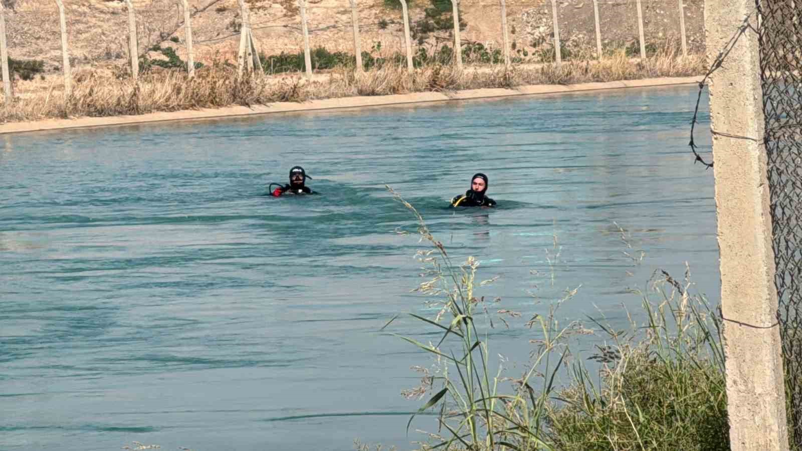 Sulama kanalında akıntıya kapılan genç için arama çalışmaları başlatıldı