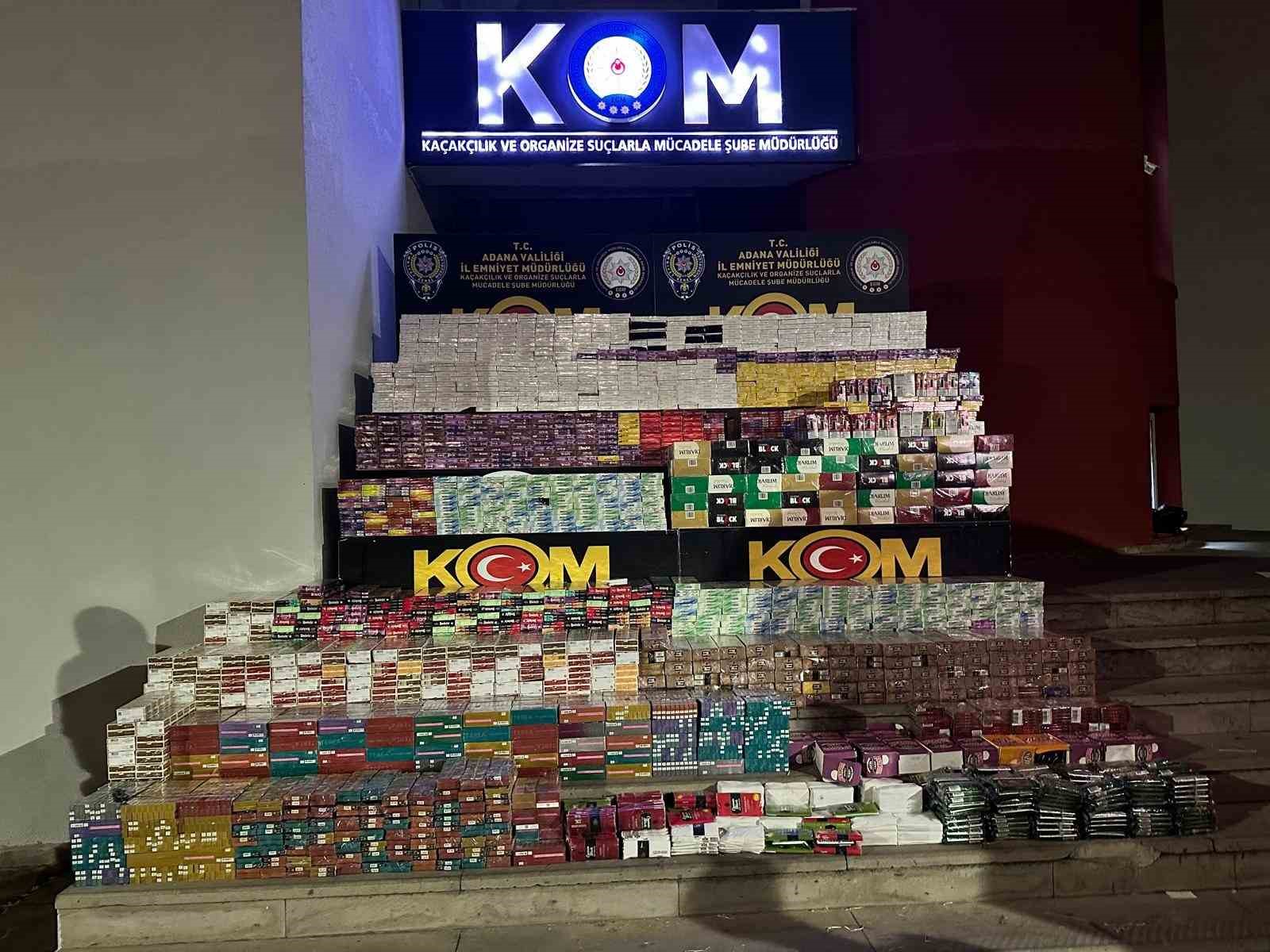 Saman yüklü tırdan 3 milyon TL’lik gümrük kaçağı sigara çıktı