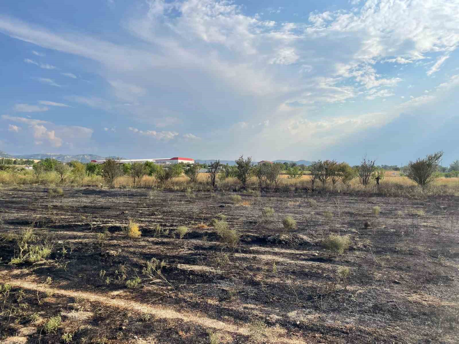 Burdur’da arazi yangınında 50 dönüm alan zarar gördü