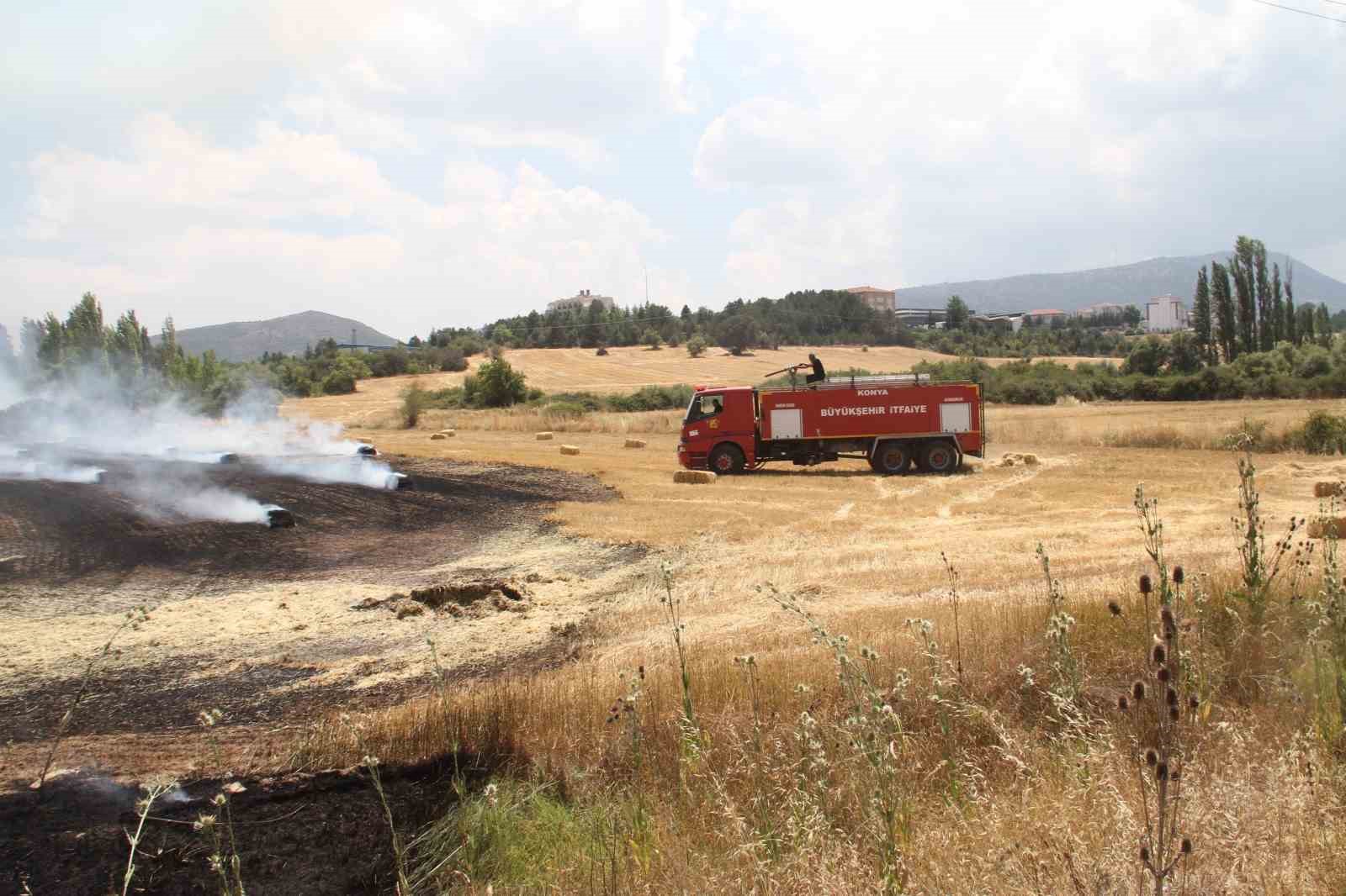 Beyşehir&rsquo;de kamp&uuml;s yakınlarındaki yangın korkuttu
