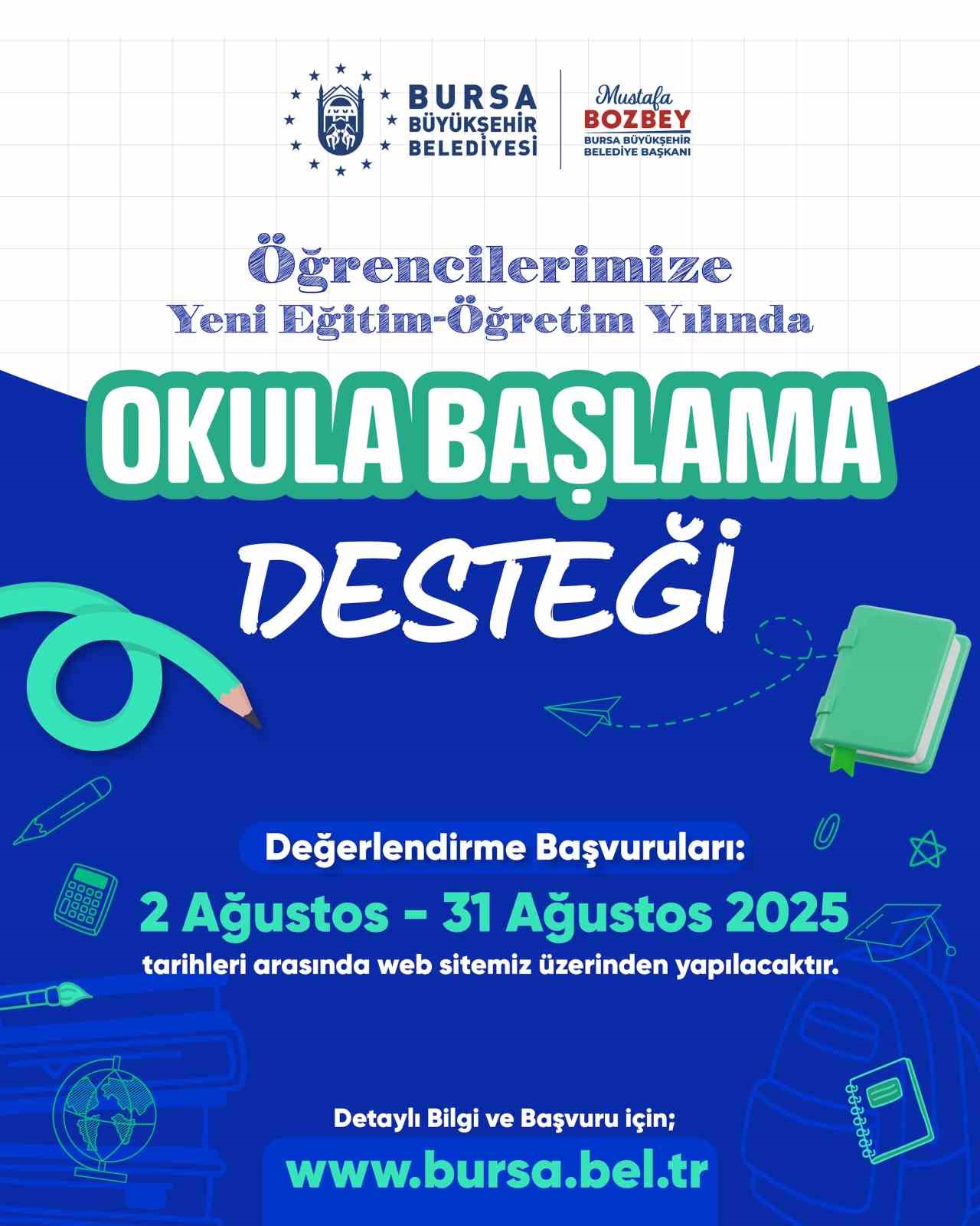 B&uuml;y&uuml;kşehir&rsquo;den &ouml;ğrencilere eğitim desteği
