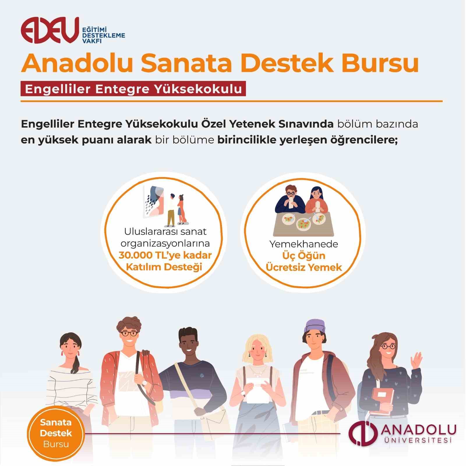 Anadolu &Uuml;niversitesi burslarıyla da &ouml;ğrencinin yanında
