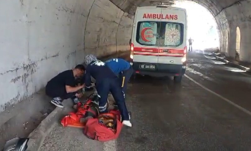 Tunceli&rsquo;de t&uuml;nelde kaza: 1 yaralı
