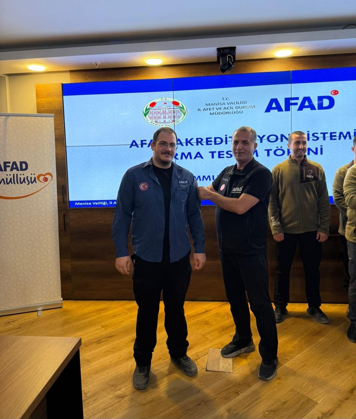 Manisa ANDA Arama Kurtarma Derneği akreditasyon belgesini aldı
