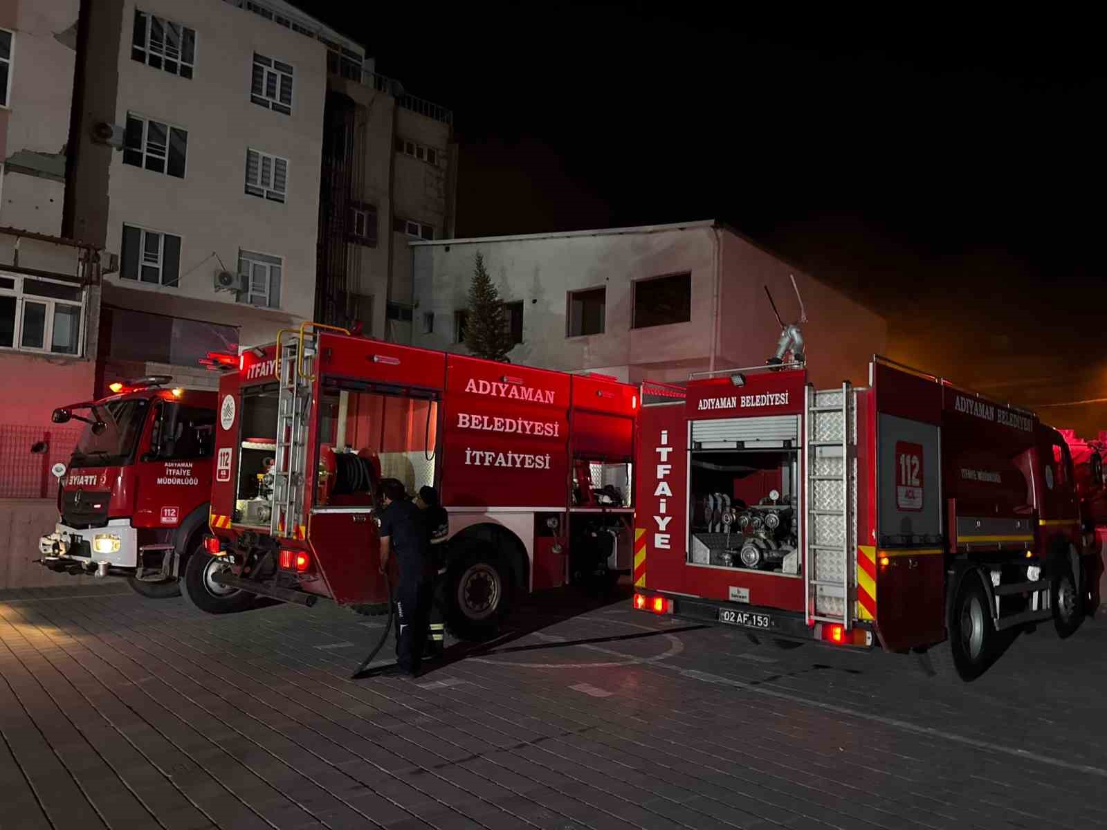 Adıyaman’da binada çıkan yangın korkuttu