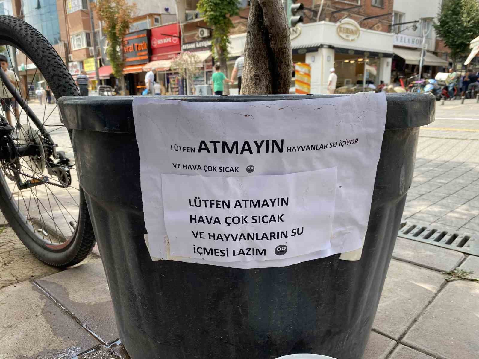 Hayvansever vatandaşın kibar uyarı yazısı g&ouml;renleri g&uuml;l&uuml;msetti
